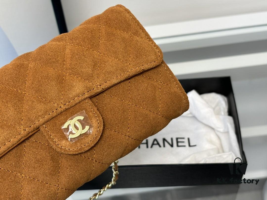 Xiao Xiang Chanel-Style Suede Leather Handbag