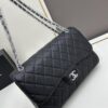 Chanel Classic CF1113 Calfskin Grain Bag with Electroplated Hardware