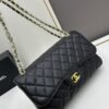 Chanel Classic CF1113 Calfskin Quilted Lambskin Bag with Electroplated Hardware, Glazed Finish for Long-Lasting Color Retention
