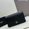 Chanel Classic CF1113 Calfskin Grain Bag with Electroplated Hardware