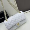 Chanel Classic CF1112 Lambskin Electroplated Hardware with Glazed Finish, Premium Cowhide Gold Tone Clasp