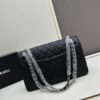 Chanel Classic CF1113 Calfskin Grain Bag with Electroplated Hardware