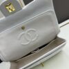 Chanel Classic CF1112 Lambskin Electroplated Hardware with Glazed Finish, Premium Cowhide Gold Tone Clasp