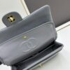 Chanel Classic CF1112 Lambskin Electroplated Hardware with Glazed Finish, Premium Cowhide Gold Tone Clasp
