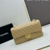 Chanel Classic CF1112 Lambskin Electroplated Hardware with Glazed Finish, Premium Cowhide Gold Tone Clasp