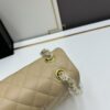 Chanel Classic CF1112 Lambskin Electroplated Hardware with Glazed Finish, Premium Cowhide Gold Tone Clasp