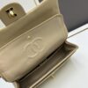 Chanel Classic CF1112 Lambskin Electroplated Hardware with Glazed Finish, Premium Cowhide Gold Tone Clasp