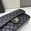 Chanel Classic CF1112 Lambskin Electroplated Hardware with Glazed Finish, Premium Cowhide Gold Tone Clasp