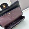 Chanel Classic CF1112 Lambskin Electroplated Hardware with Glazed Finish, Premium Cowhide Gold Tone Clasp