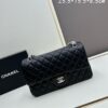 Chanel Classic CF1112 Lambskin Electroplated Hardware with Glazed Finish, Premium Cowhide Gold Tone Closure