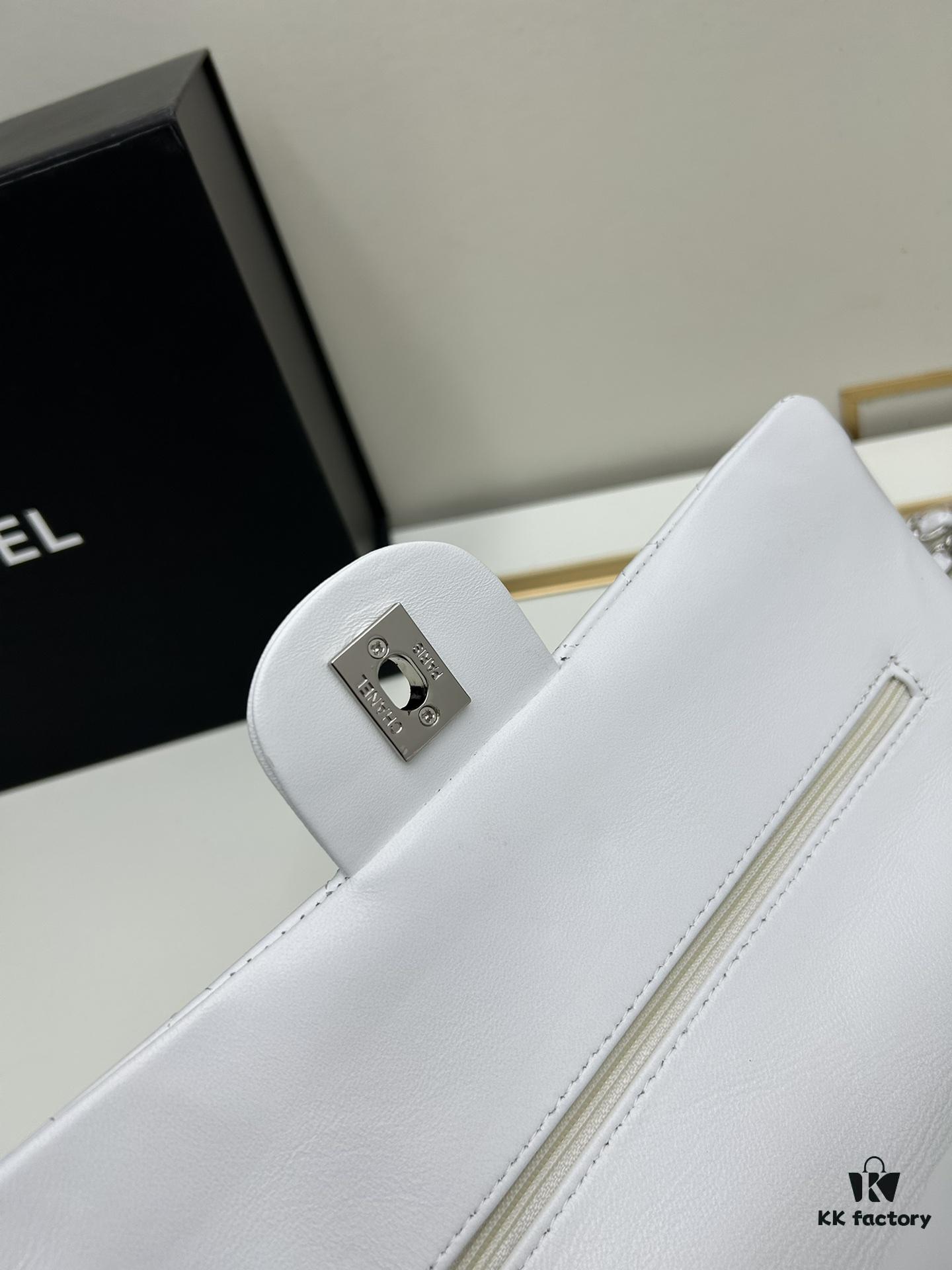 Chanel Classic CF1112 Lambskin Electroplated Hardware with Glazed Finish, Durable and Fade-Resistant, Premium Cowhide Gold Tone Clasp – Authentic Custom Grade, Overseas Authorized Purchase