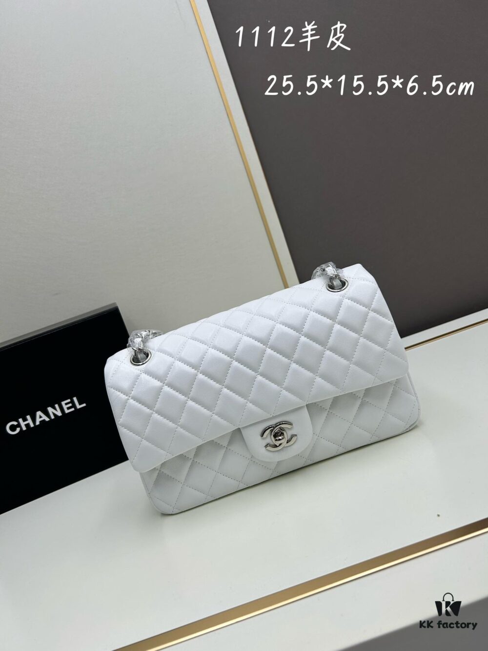 Chanel Classic CF1112 Lambskin Electroplated Hardware with Glazed Finish, Durable and Fade-Resistant, Premium Cowhide Gold Tone Clasp – Authentic Custom Grade, Overseas Authorized Purchase