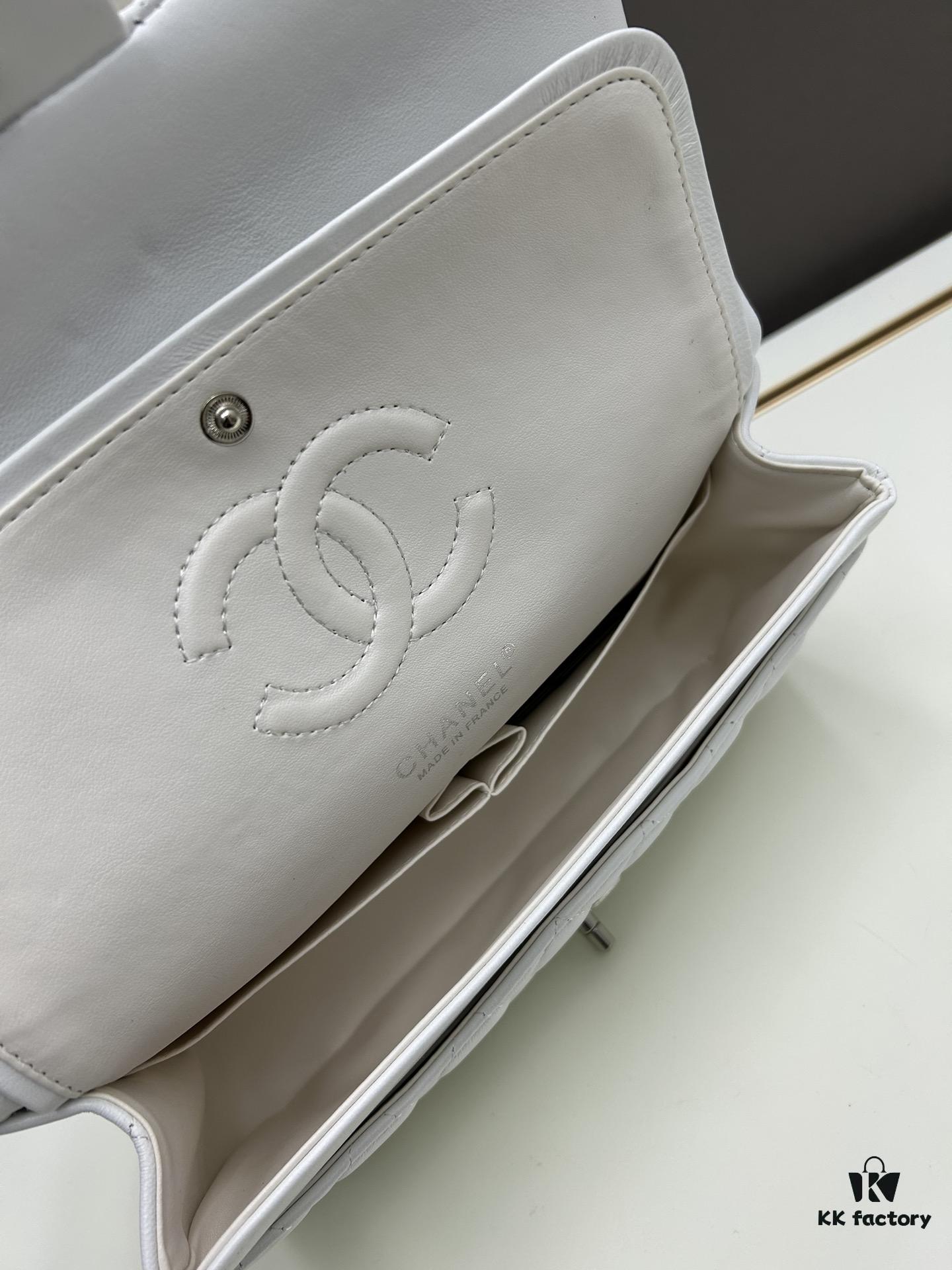 Chanel Classic CF1112 Lambskin Electroplated Hardware with Glazed Finish, Durable and Fade-Resistant, Premium Cowhide Gold Tone Clasp – Authentic Custom Grade, Overseas Authorized Purchase