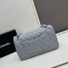 Chanel Classic CF1112 Lambskin Electroplated Hardware with Glazed Coating, Premium Cowhide Gold Tone Clasp