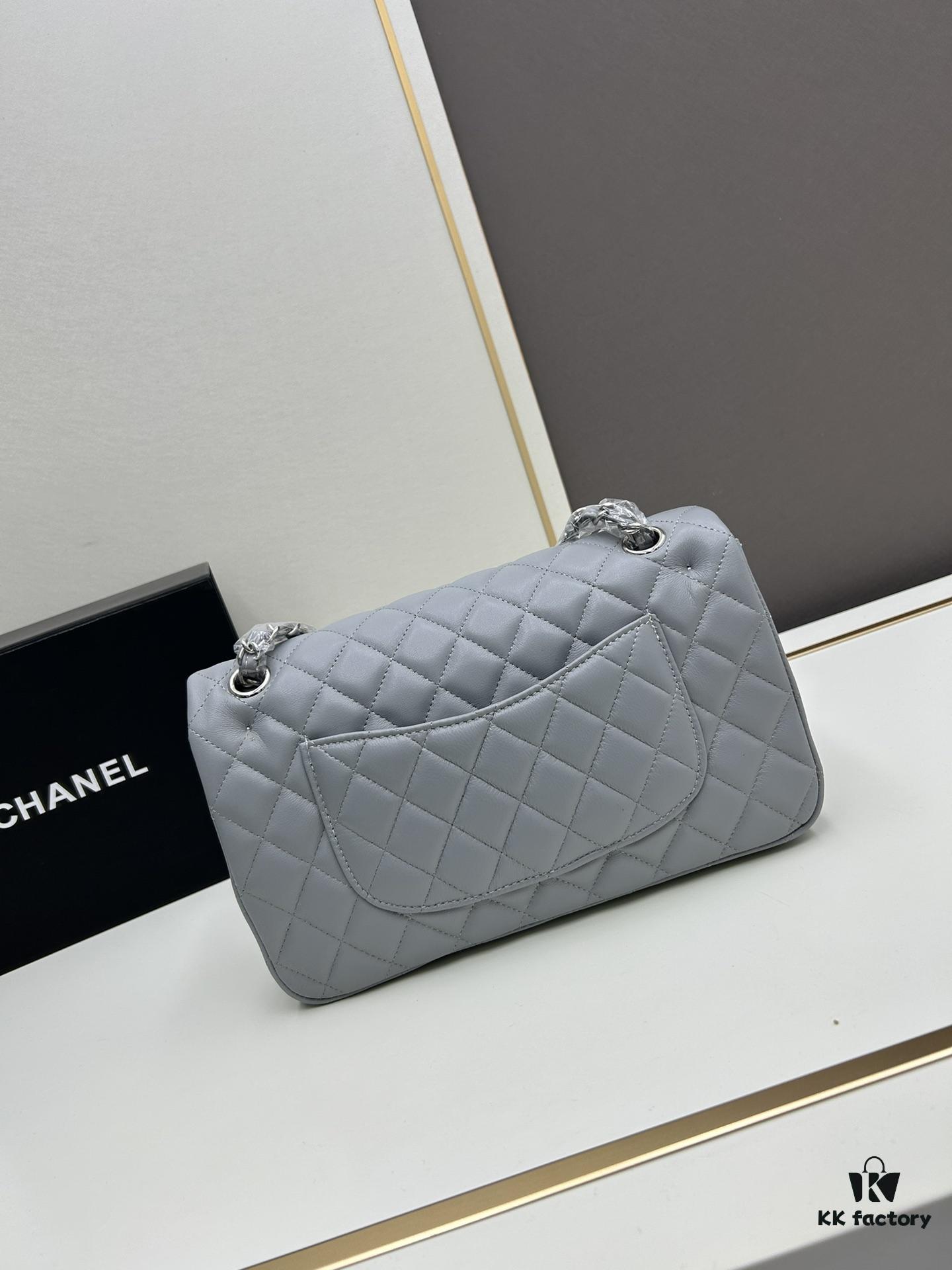 Chanel Classic CF1112 Lambskin Electroplated Hardware with Glazed Coating, Premium Cowhide Gold Tone Clasp