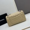 Chanel Classic CF1112 Lambskin Electroplated Hardware with Glazed Finish, Premium Cowhide Gold Tone Closure