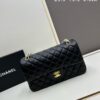 Chanel Classic CF1112 Lambskin Electroplated Hardware with Glazed Finish, Premium Cowhide Gold Tone Clasp