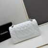 Chanel Classic CF1112 Calfskin Grain Texture Handbag with Electroplated Hardware