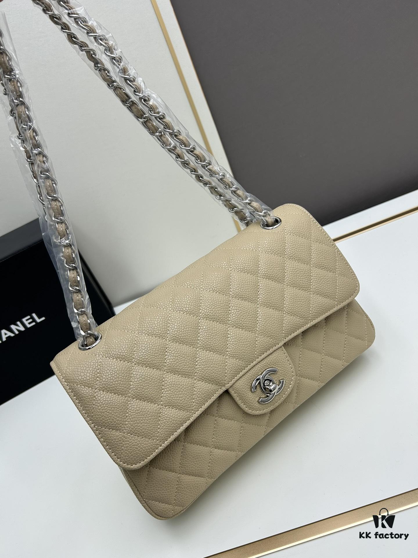 Chanel Classic CF1112 Calfskin Quilting Texture, Electroplated Hardware with Special Glaze Coating for Long-Lasting Color Retention, Genuine Leather Gold Buckle – Authentic Custom Import Level