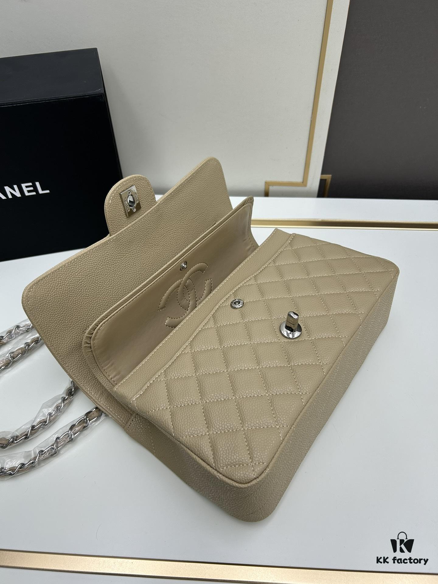 Chanel Classic CF1112 Calfskin Quilting Texture, Electroplated Hardware with Special Glaze Coating for Long-Lasting Color Retention, Genuine Leather Gold Buckle – Authentic Custom Import Level