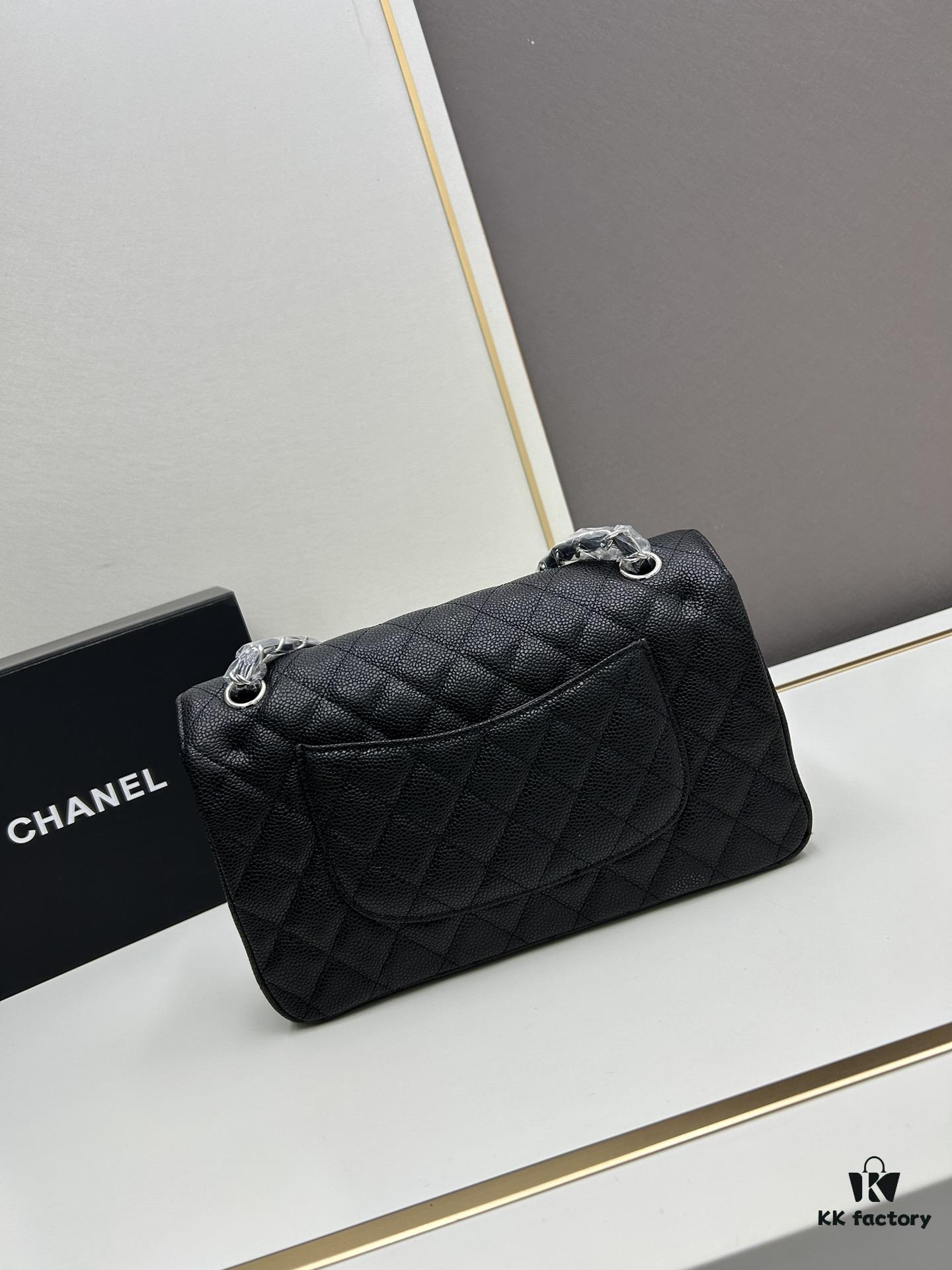 Chanel Classic CF1112 Calfskin Quilting Texture, Electroplated Hardware with Special Glaze Treatment for Long-Lasting Color Retention, Genuine Leather Gold Buckle