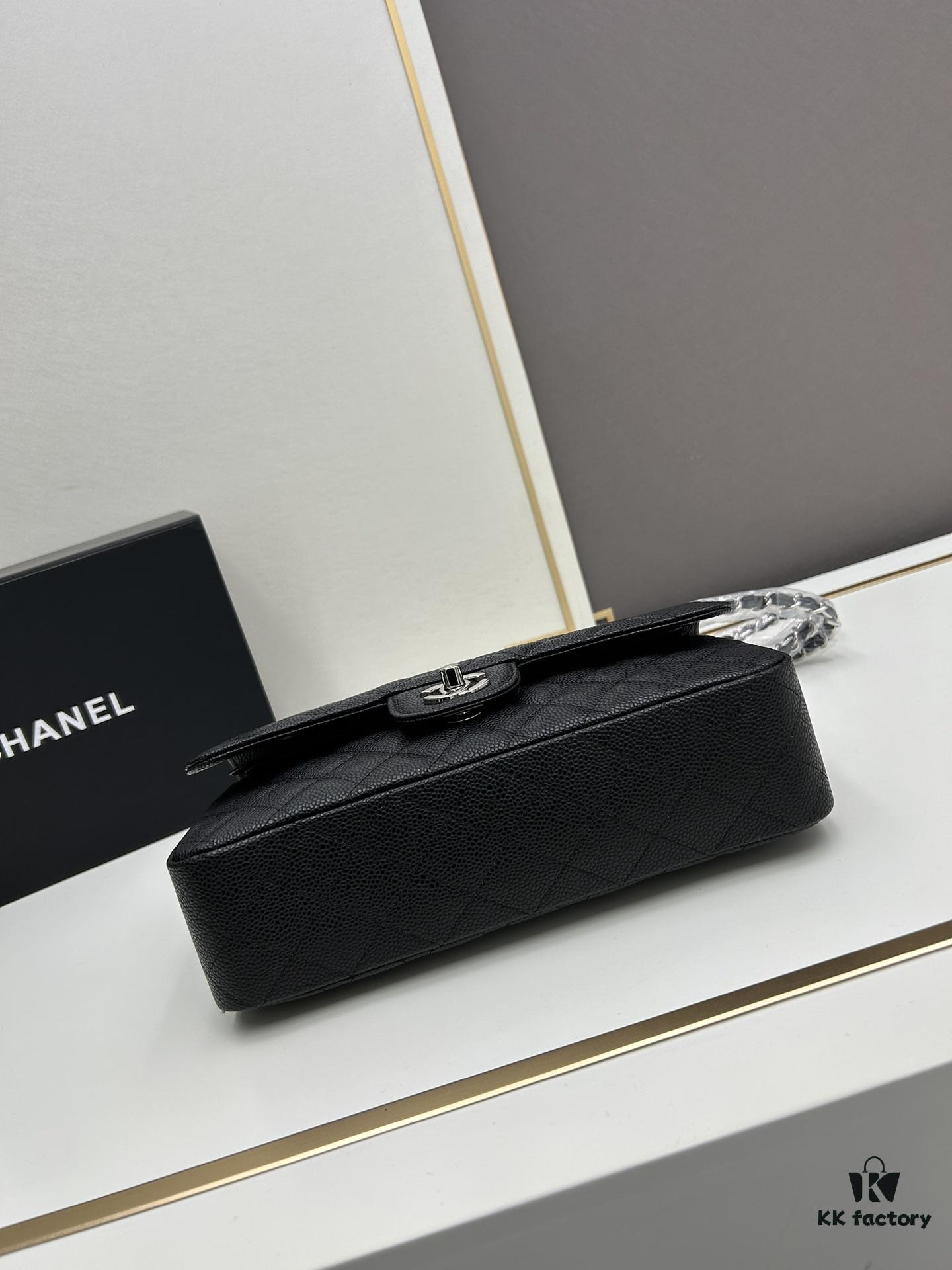 Chanel Classic CF1112 Calfskin Quilting Texture, Electroplated Hardware with Special Glaze Treatment for Long-Lasting Color Retention, Genuine Leather Gold Buckle