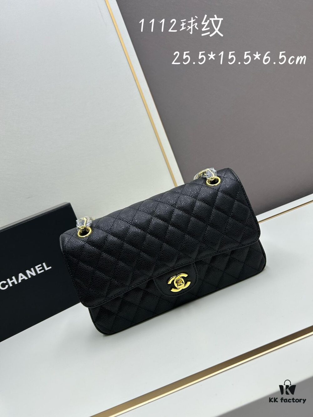 Chanel Classic CF1112 Calfskin Quilted Texture, Electroplated Hardware with Special Glazing Treatment for Long-Lasting Color Retention