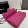 Chanel Classic CF1112 Calfskin Grain Texture Handbag with Electroplated Hardware