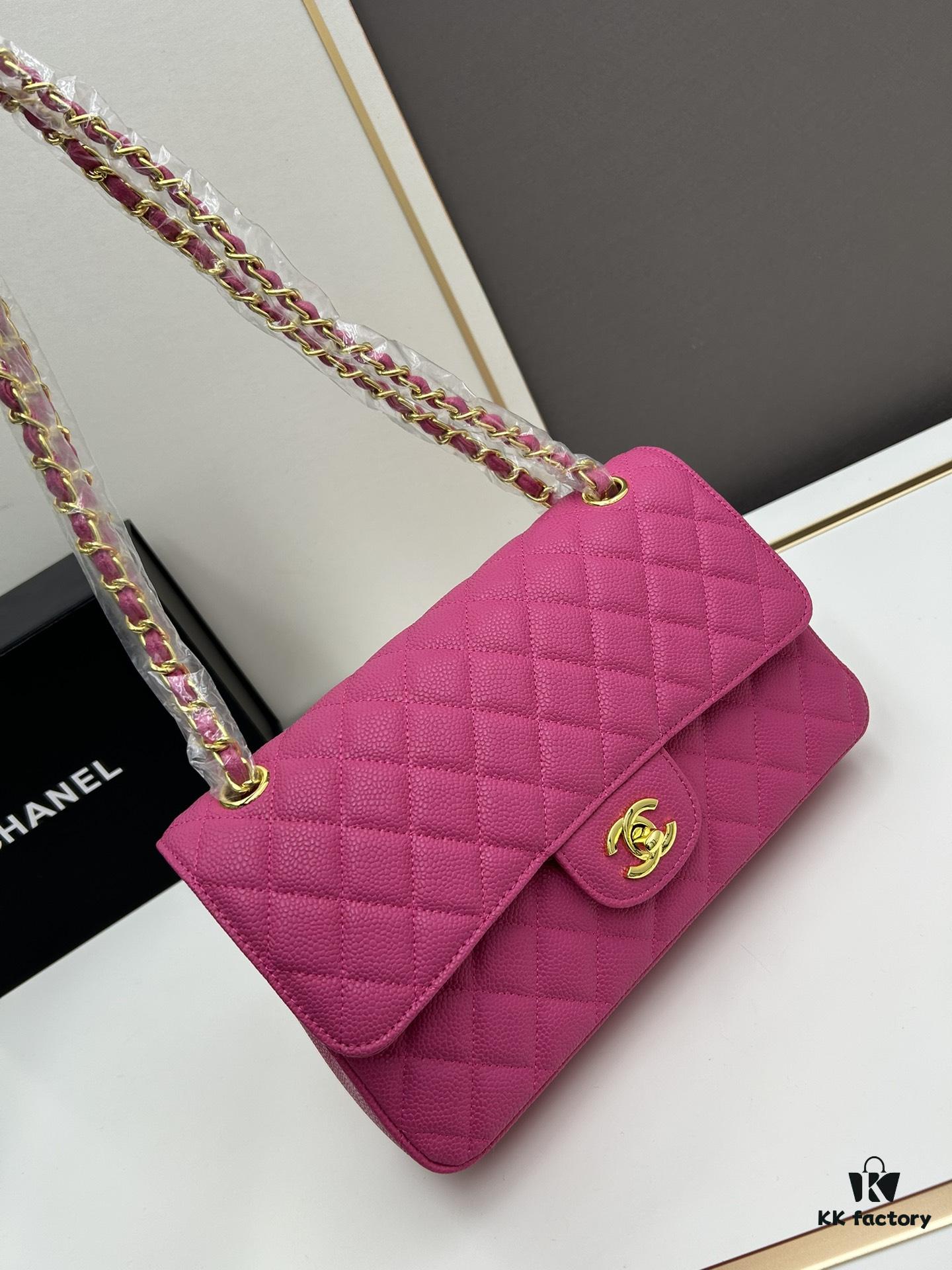Chanel Classic CF1112 Lambskin Quilted Matelassé with Electroplated Hardware, Special Glaze-Treated for Long-Lasting Color