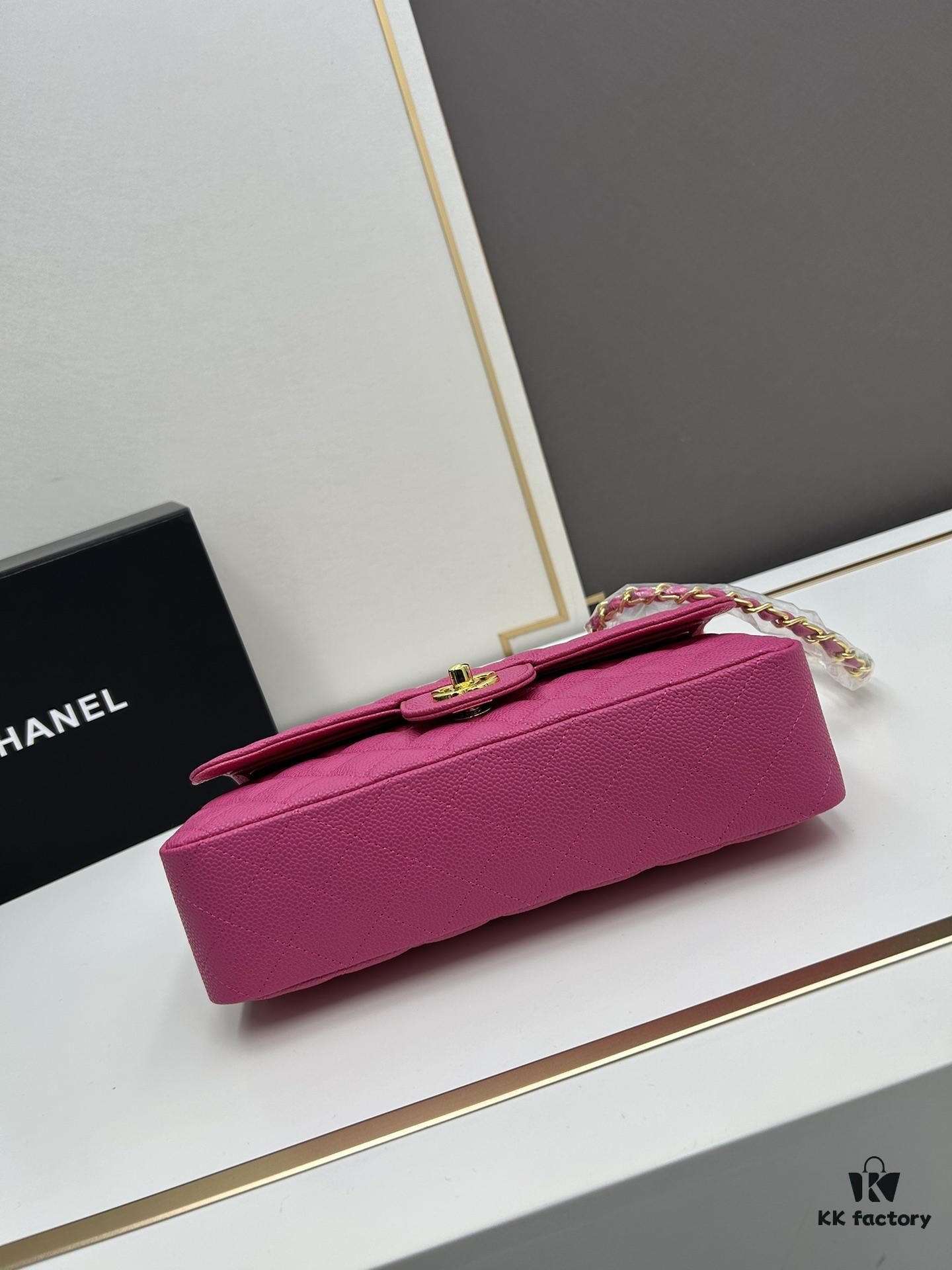 Chanel Classic CF1112 Lambskin Quilted Matelassé with Electroplated Hardware, Special Glaze-Treated for Long-Lasting Color