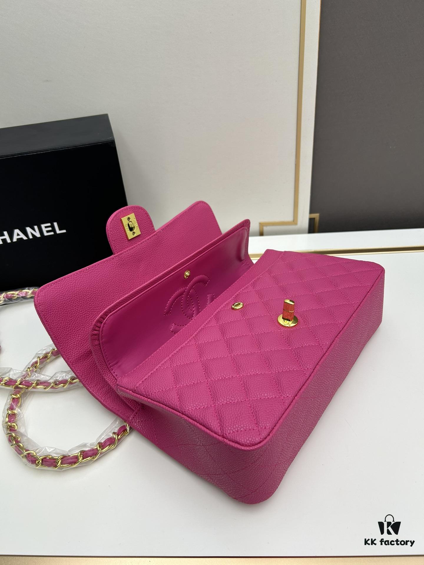 Chanel Classic CF1112 Lambskin Quilted Matelassé with Electroplated Hardware, Special Glaze-Treated for Long-Lasting Color