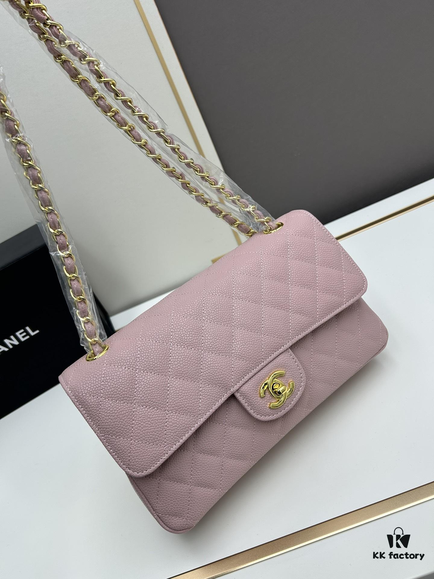 Chanel Classic CF1112 Calfskin Grain Texture, Electroplated Hardware with Special Glazing Treatment for Long-Lasting Color Retention, Premium Custom Authentic-Level Overseas Proxy Purchase Grade