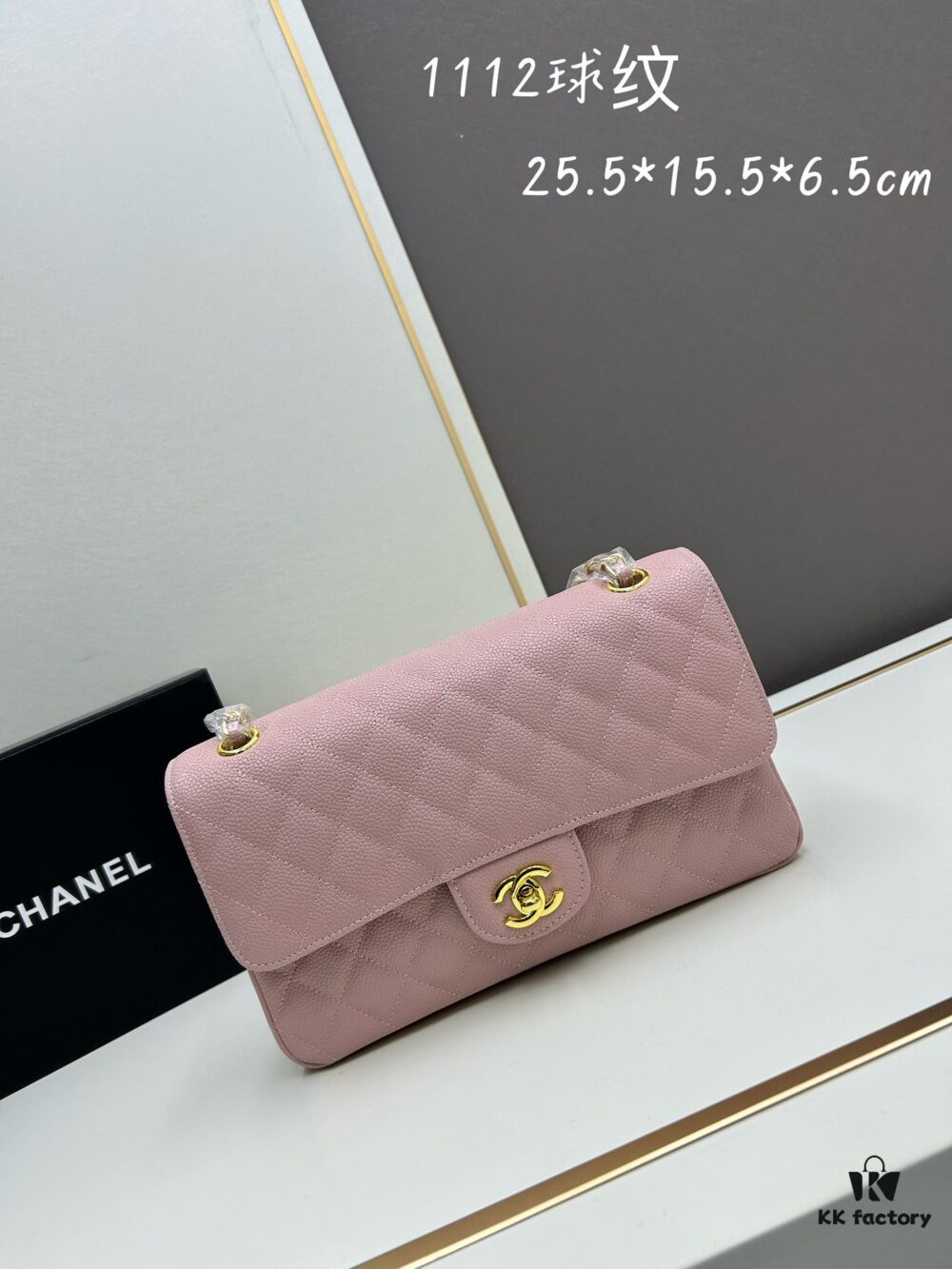 Chanel Classic CF1112 Calfskin Grain Texture, Electroplated Hardware with Special Glazing Treatment for Long-Lasting Color Retention, Premium Custom Authentic-Level Overseas Proxy Purchase Grade