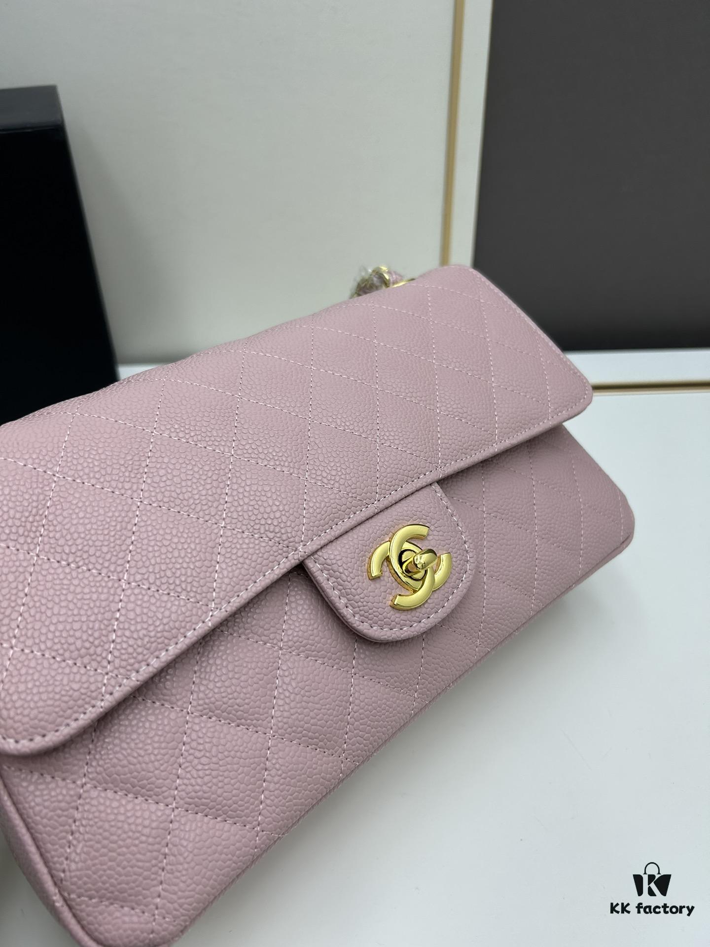 Chanel Classic CF1112 Calfskin Grain Texture, Electroplated Hardware with Special Glazing Treatment for Long-Lasting Color Retention, Premium Custom Authentic-Level Overseas Proxy Purchase Grade