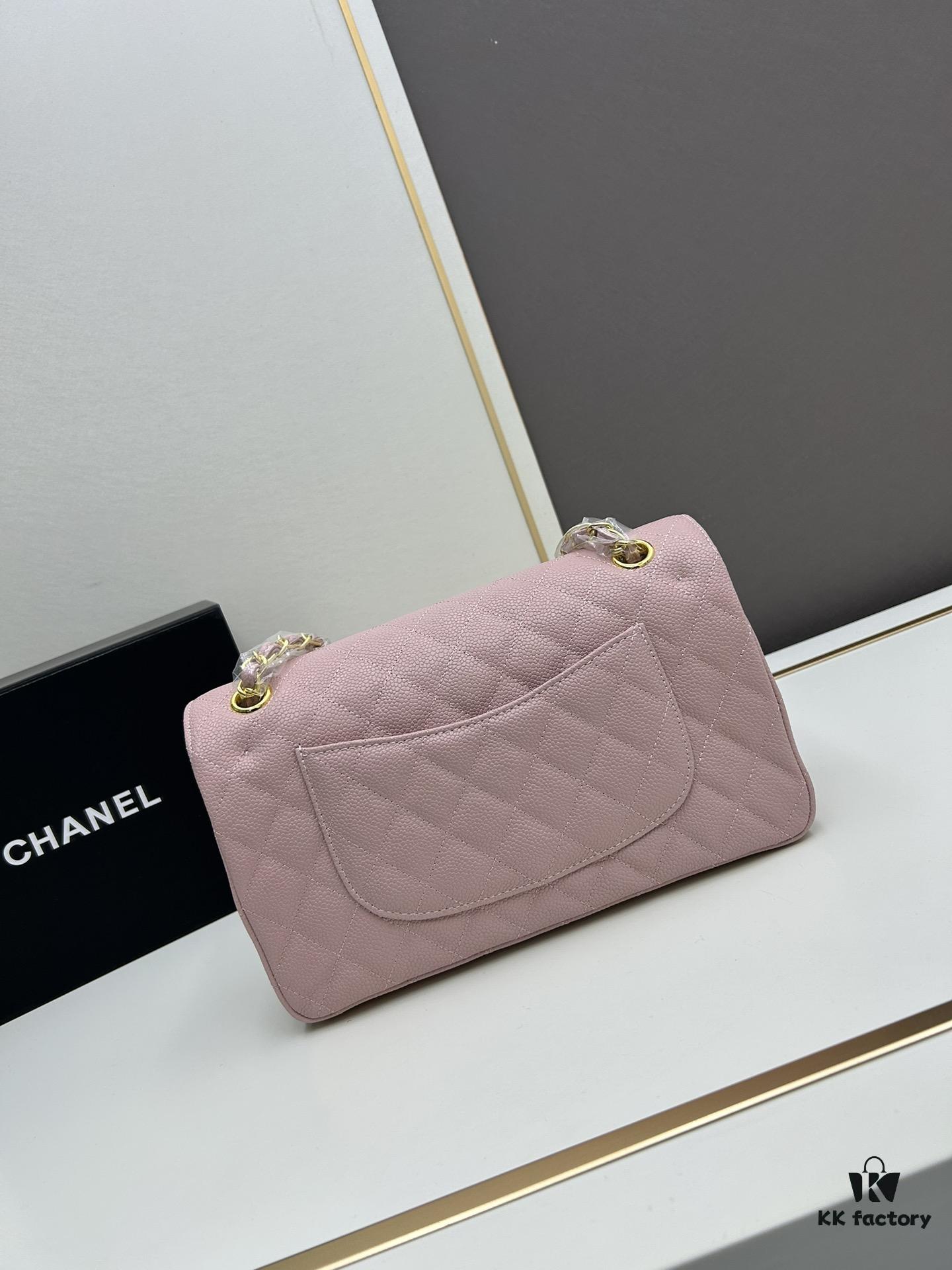 Chanel Classic CF1112 Calfskin Grain Texture, Electroplated Hardware with Special Glazing Treatment for Long-Lasting Color Retention, Premium Custom Authentic-Level Overseas Proxy Purchase Grade