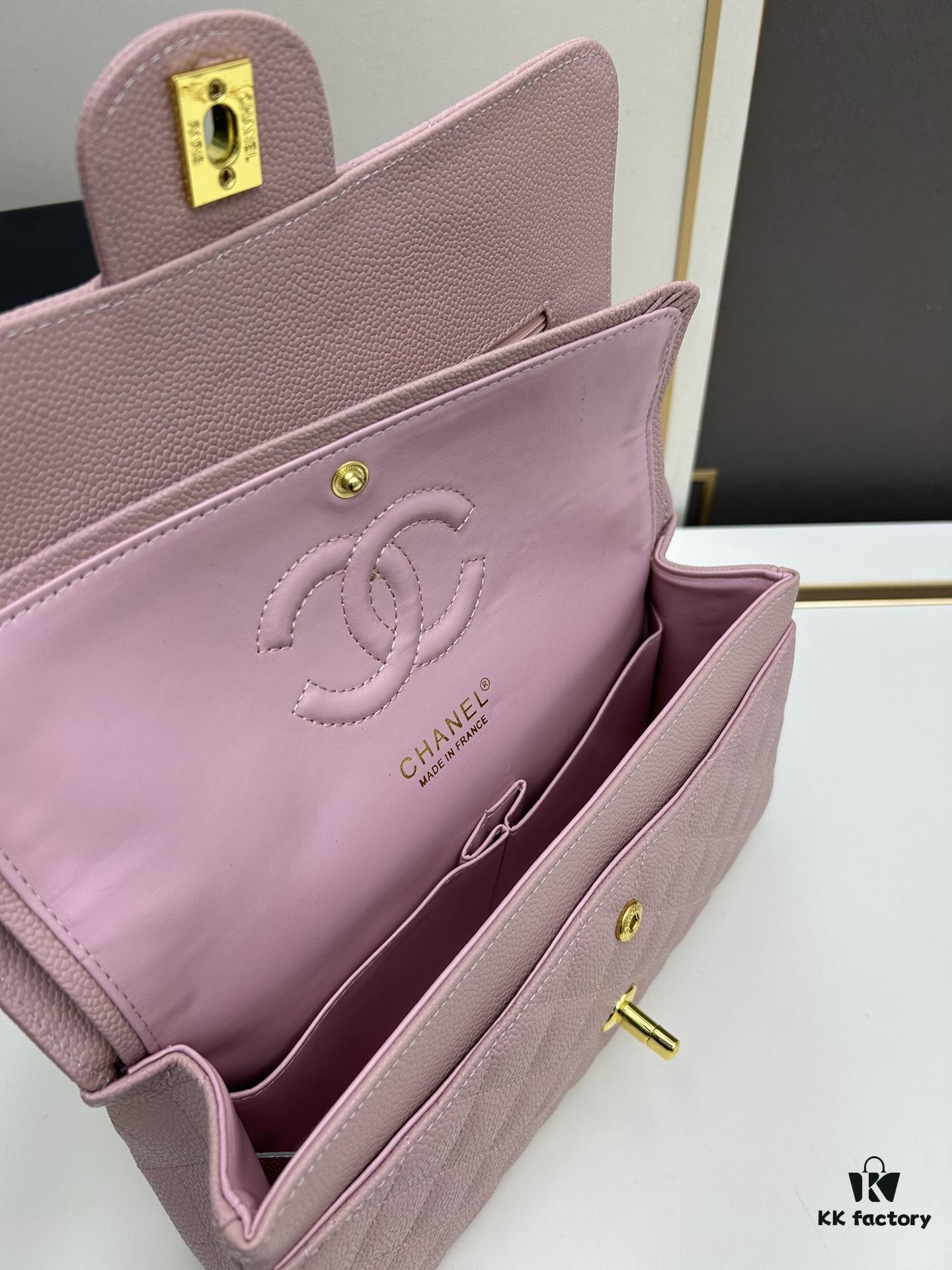 Chanel Classic CF1112 Calfskin Grain Texture, Electroplated Hardware with Special Glazing Treatment for Long-Lasting Color Retention, Premium Custom Authentic-Level Overseas Proxy Purchase Grade