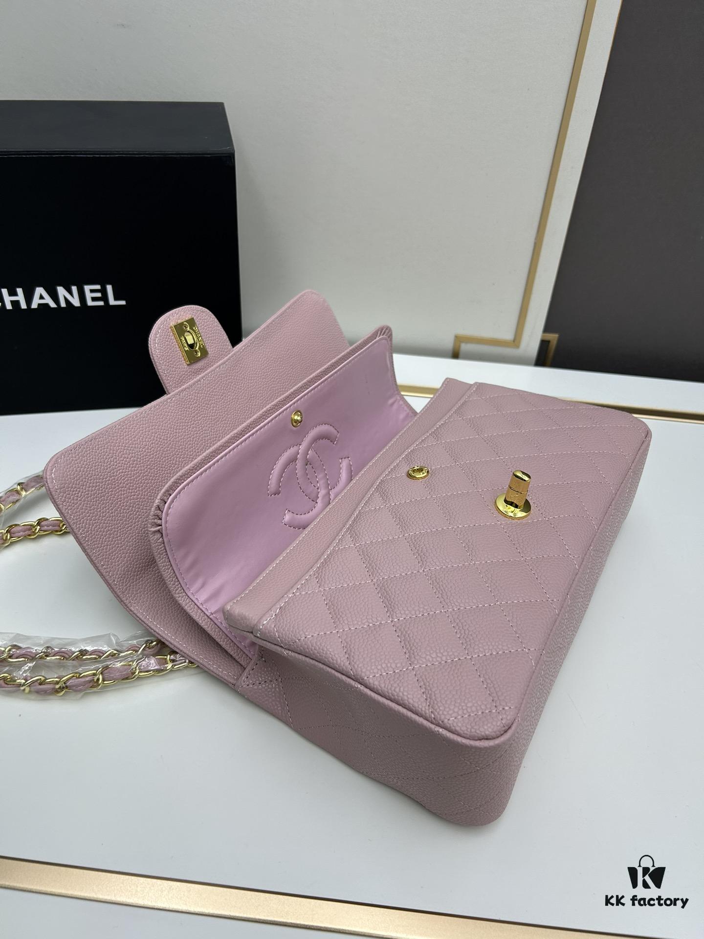 Chanel Classic CF1112 Calfskin Grain Texture, Electroplated Hardware with Special Glazing Treatment for Long-Lasting Color Retention, Premium Custom Authentic-Level Overseas Proxy Purchase Grade