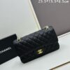 Chanel Classic CF1112 Calfskin Quilted Texture with Electroplated Hardware, Special Glaze-Treated for Long-Lasting Color Retention