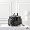 CHANEL24K New Mini Camera Bag - Elegant Lambskin with Metallic Chain, Chic and Versatile Design