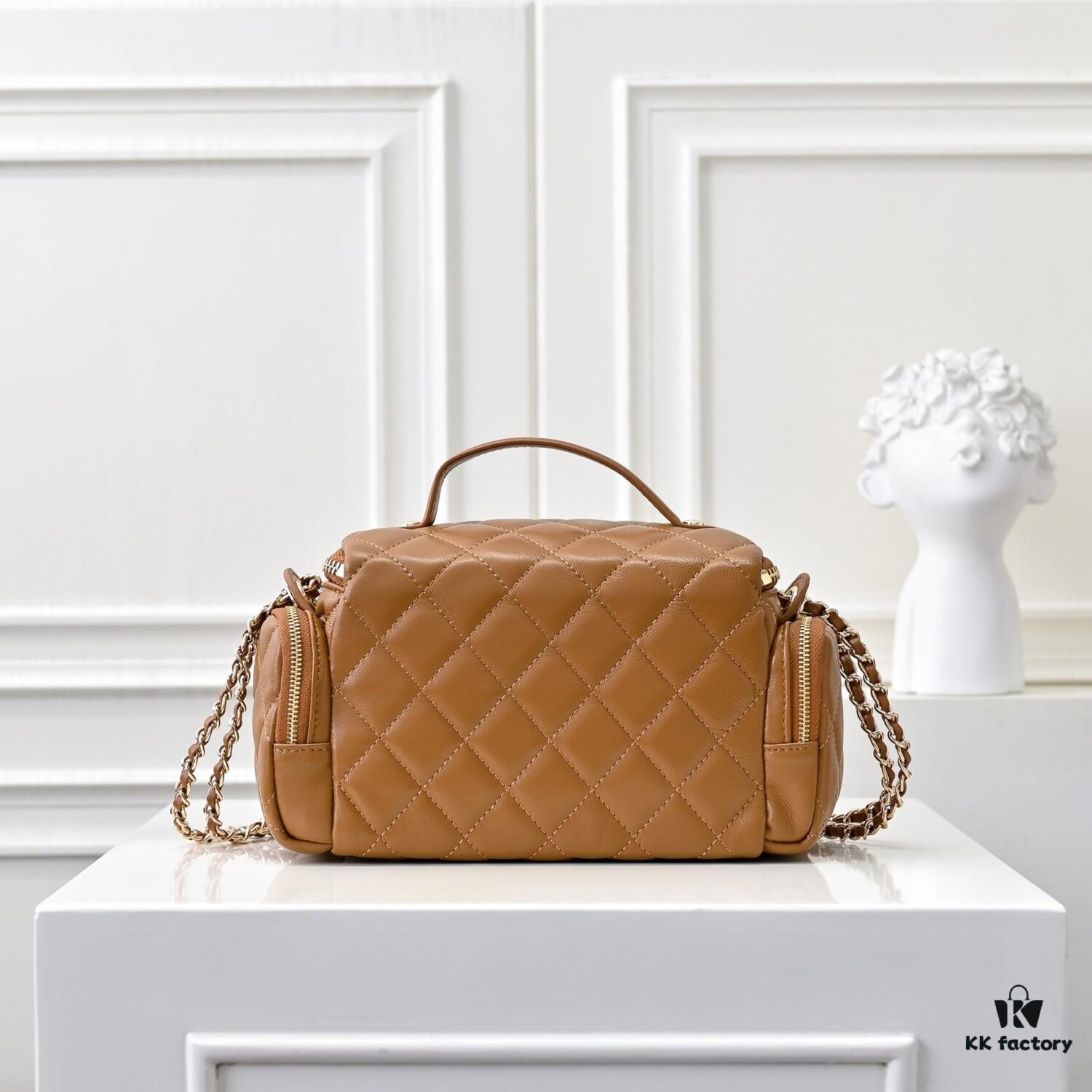 CHANEL 24K New Camera Bag - Elegantly Crafted with Lambskin and Metallic Chain