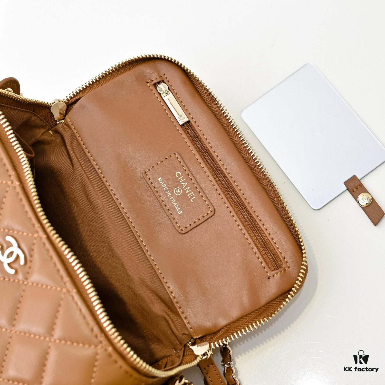 CHANEL 24K New Camera Bag - Elegantly Crafted with Lambskin and Metallic Chain