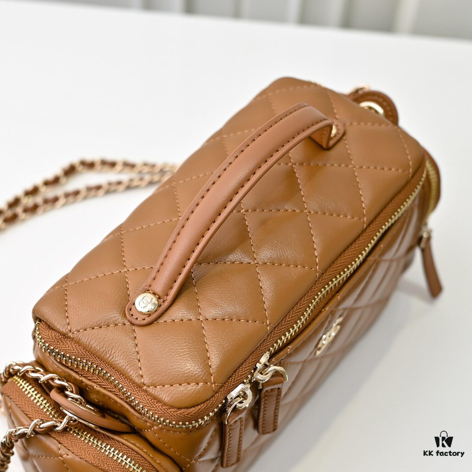 CHANEL 24K New Camera Bag - Elegantly Crafted with Lambskin and Metallic Chain