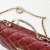 CHANEL 2024 Fall/Winter New Arrival Genuine Lambskin WOC with Metallic Rhinestone Handle, Stylish and Elegant – Can Be Carried by Hand or Worn Crossbody