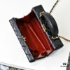 CHANEL 24K Makeup Pouch, Luxurious and Stylish, Top-Grain Leather with Durable Gold Chain, Classic CC Logo, Perfect for Everyday Elegance