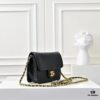 Mini CHANEL 24K New CF Vintage Style, Elegant and Timeless Shiny Calfskin with Gold-Tone Hardware, Retro Chic for Chanel Lovers