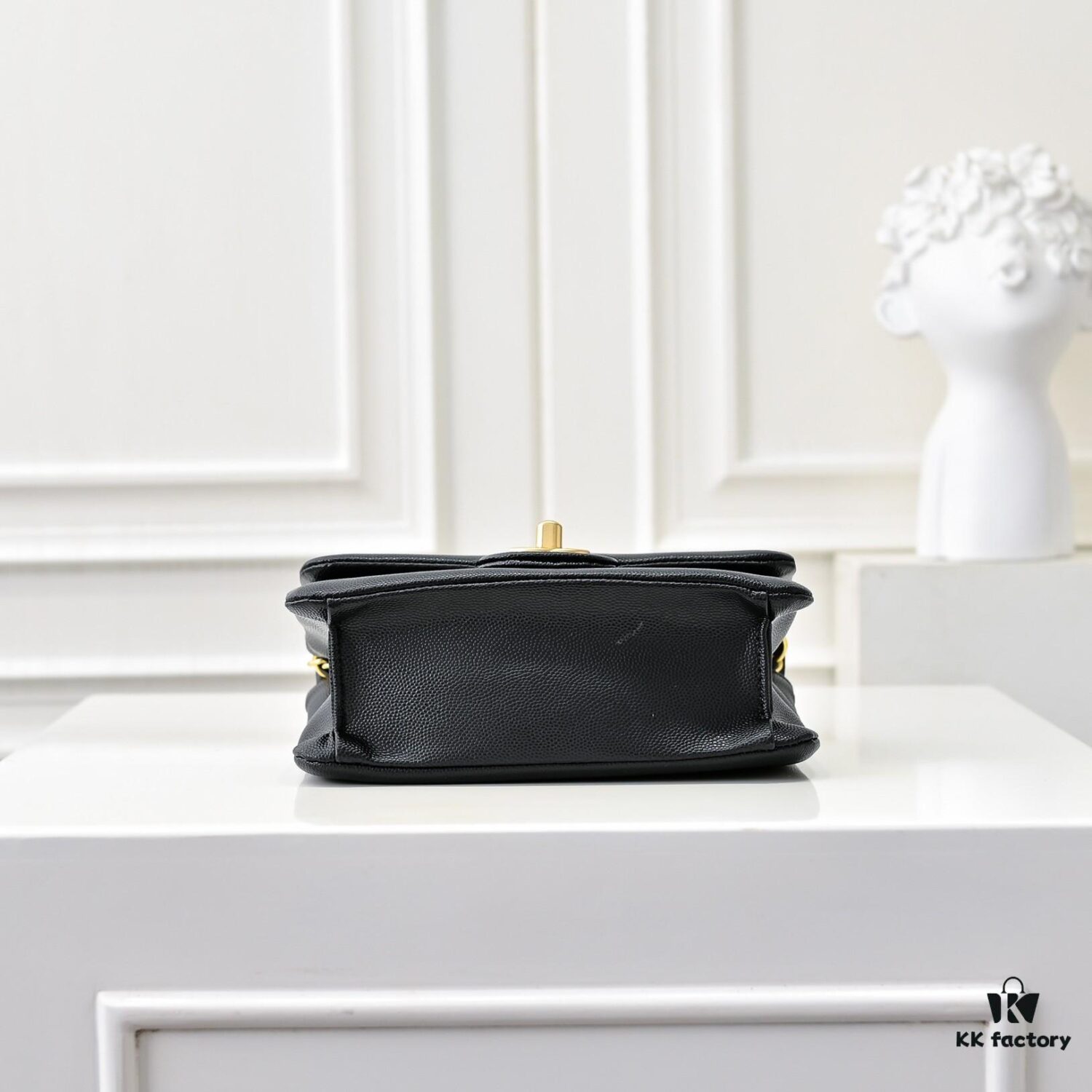 Mini CHANEL 24K New CF Vintage Style, Elegant and Timeless Shiny Calfskin with Gold-Tone Hardware, Retro Chic for Chanel Lovers