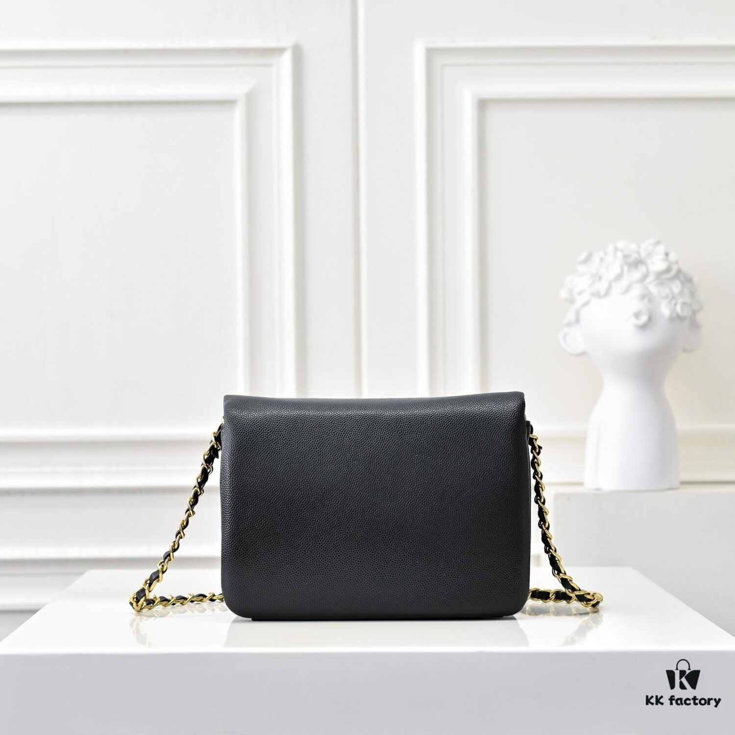 Mini CHANEL 24K New CF Vintage Style, Elegant and Timeless Shiny Calfskin with Gold-Tone Hardware, Retro Chic for Chanel Lovers