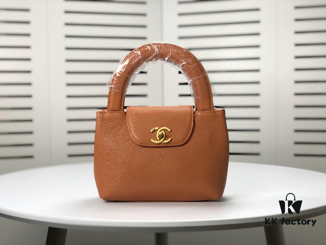 Chanel Vintage Handbag - Soft Imported Caviar Leather, Signature Logo Clasp, Elegant Lady Style, Large Capacity