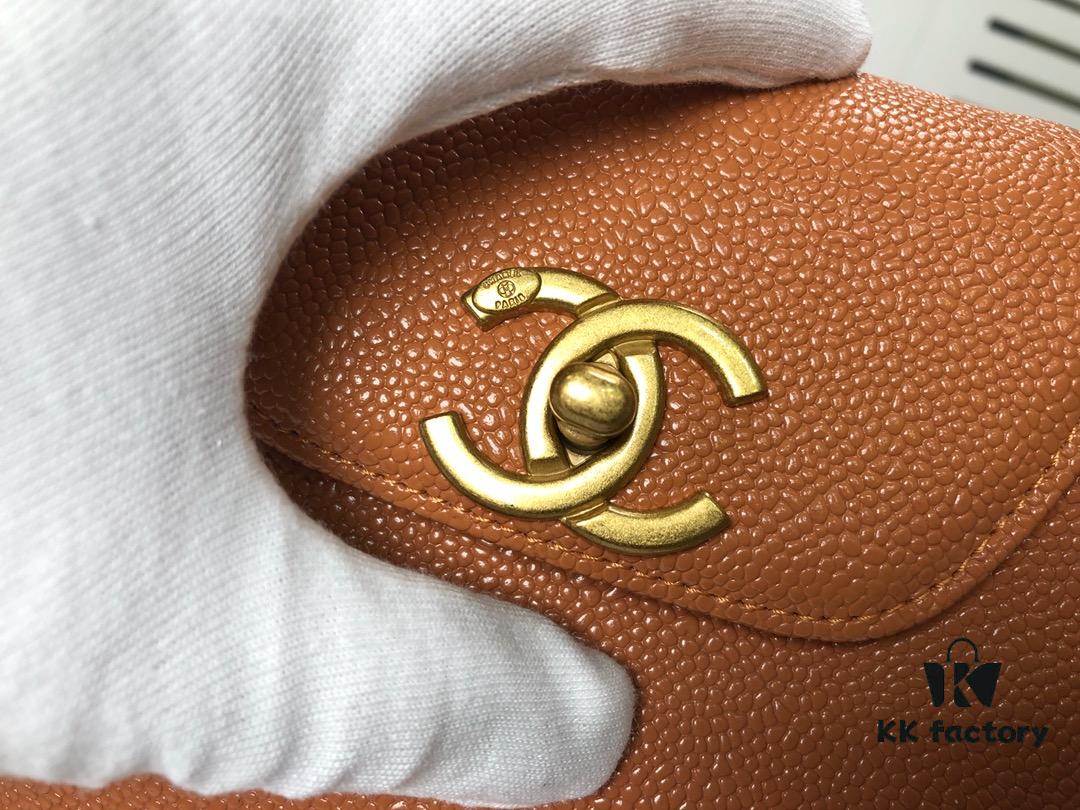 Chanel Vintage Handbag - Soft Imported Caviar Leather, Signature Logo Clasp, Elegant Lady Style, Large Capacity