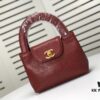Chanel Vintage Handbag - Soft Imported Caviar Leather, Signature Logo Closure, Elegant Lady Style